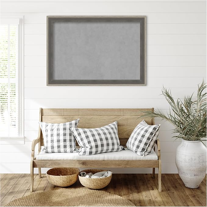Amanti Art Grey Framed Magnetic Board 29x41 Large Vision Board - Image 6