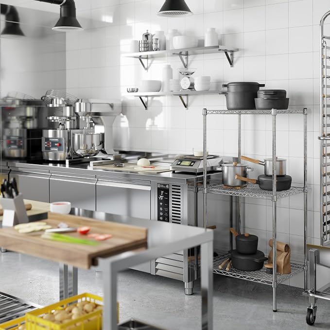 Regal Altair 21" Deep x 24" Wide x 54" Height Wire Shelving Kit | 3-Tier | NSF - Image 7