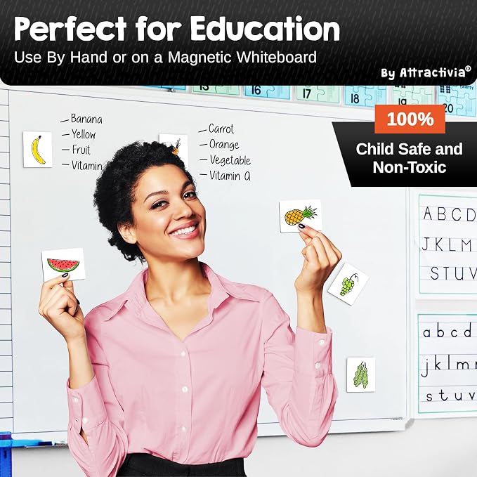 Attractivia Dry Erase Magnetic Labels 2.8 x 1.8 in, Small Dry Erase Magnets - Image 6