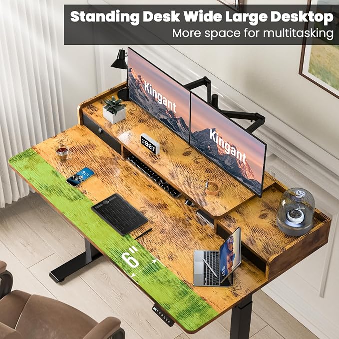 Kingant 55 x 30 Inch Electric Standing Desk - Image 3