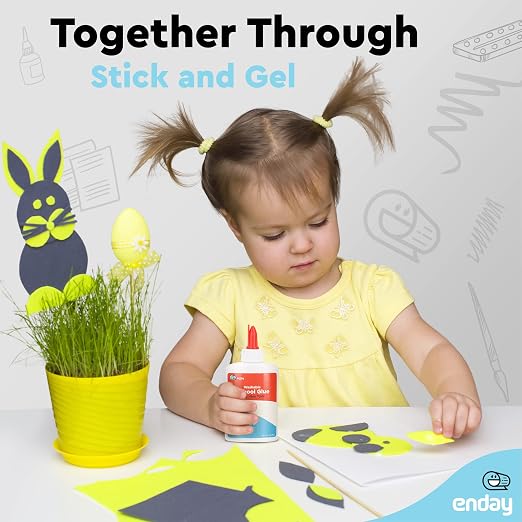 Liquid Glue - 4 oz Washable School Glue, Glue Bulk, Non-Toxic Liquid Glue - Image 3