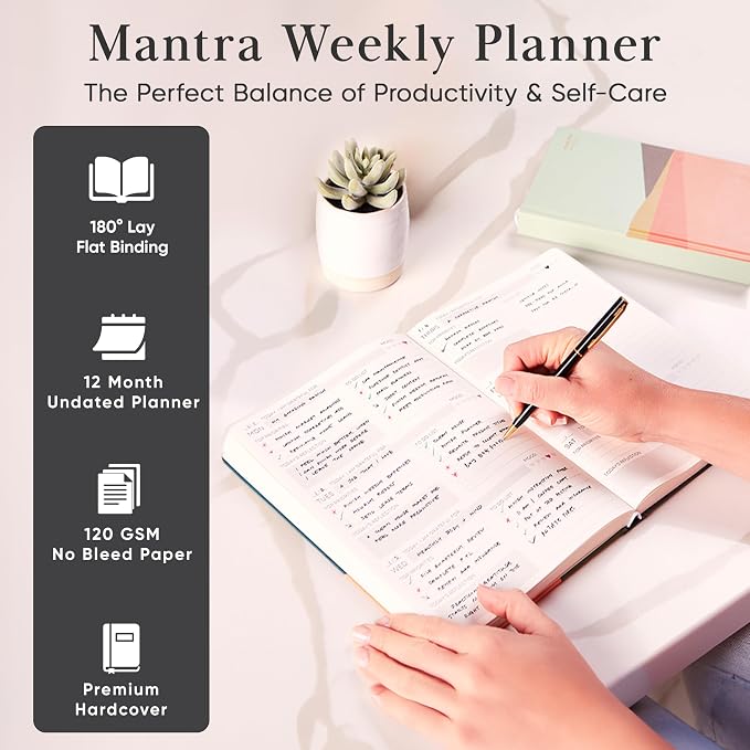 Mantra Planner 2026 Planner, Daily Journal & Gratitude Journal All-In-One - Image 3
