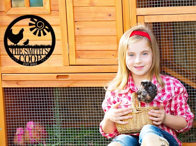 Personalized Chicken Farm Sign, Custom Chicken Coop Signs - Image 3