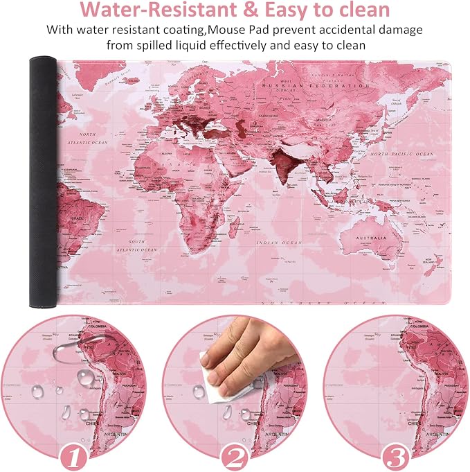 iCasso Extended Gaming Mouse Pad, Large 3mm Non-Slip Rubber Base Mousepad - Image 4