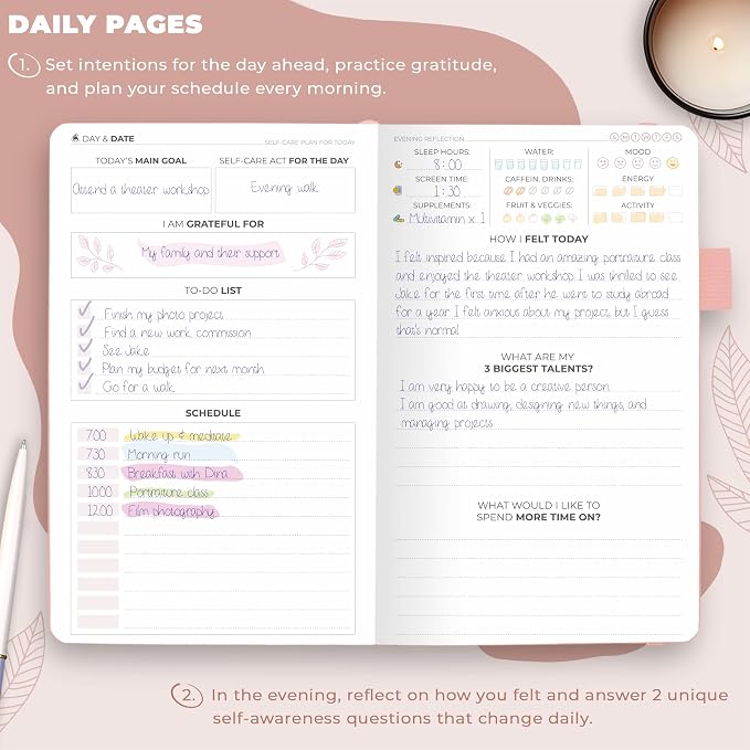 Clever Fox Self-Care Journal Pocket – Daily Reflection Notebook – Mental Health - Image 4