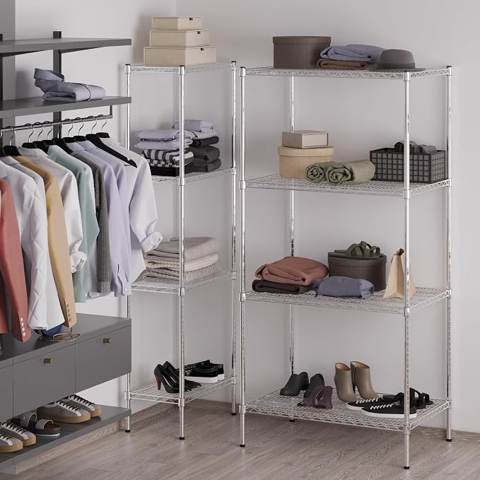 Regal Altair 24" Deep x 36" Wide x 74" Height Wire Shelving Kit | 4-Tier | NSF - Image 5