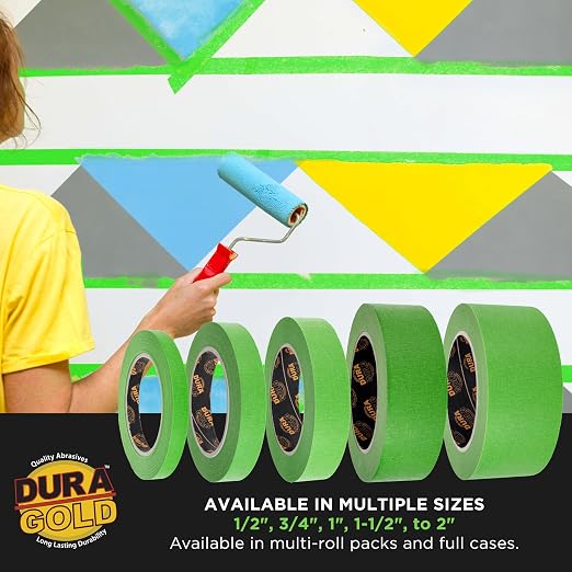 Dura-Gold Green Automotive Masking Tape 3/4 Inch, 4 Rolls - Image 7