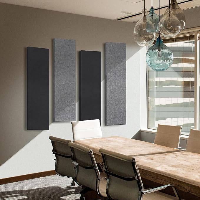 2 Pack 2" Thick Acoustic Panels, 47.24" X 11.81" Fiberglass Wall Panel - Image 2