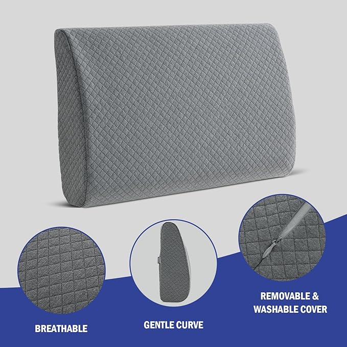 HOMBYS Lumbar Support Pillow for Recliner Chair, Memory Foam Back Support - Image 5