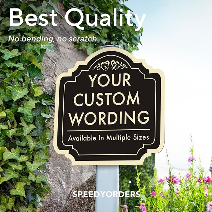 Custom Decorative Outdoor Metal Signs, Personalized Aluminum Sign - Image 8