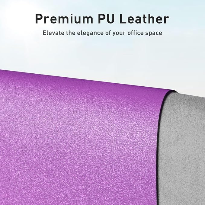 Aothia Leather Desk Pad Protector, Office Desk Mat, Large Mouse Pad, Non-Slip - Image 2