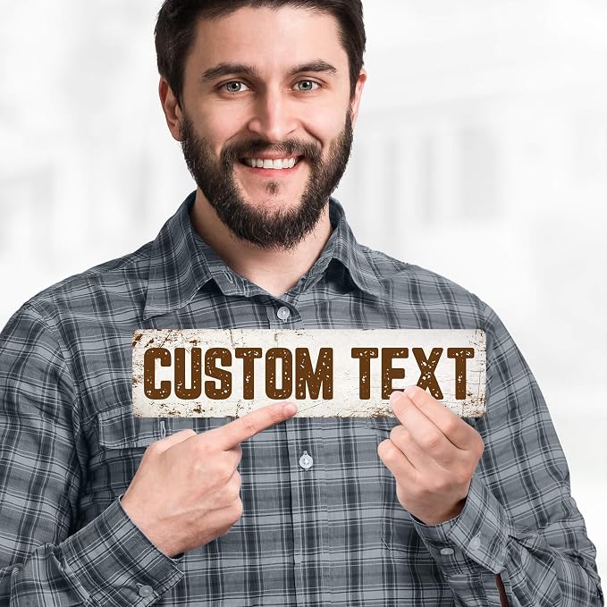 Custom Sign, Custom Street Sign, 11 Font Colors, 13 Font Styles, 4 Hole Options - Image 2
