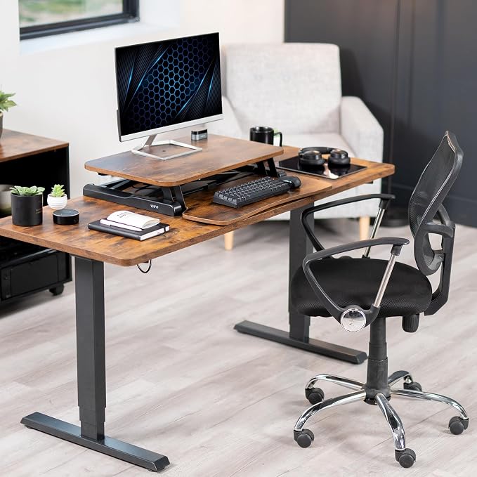 VIVO 26 inch Desk Converter, K Series, Height Adjustable Sit to Stand Riser - Image 8