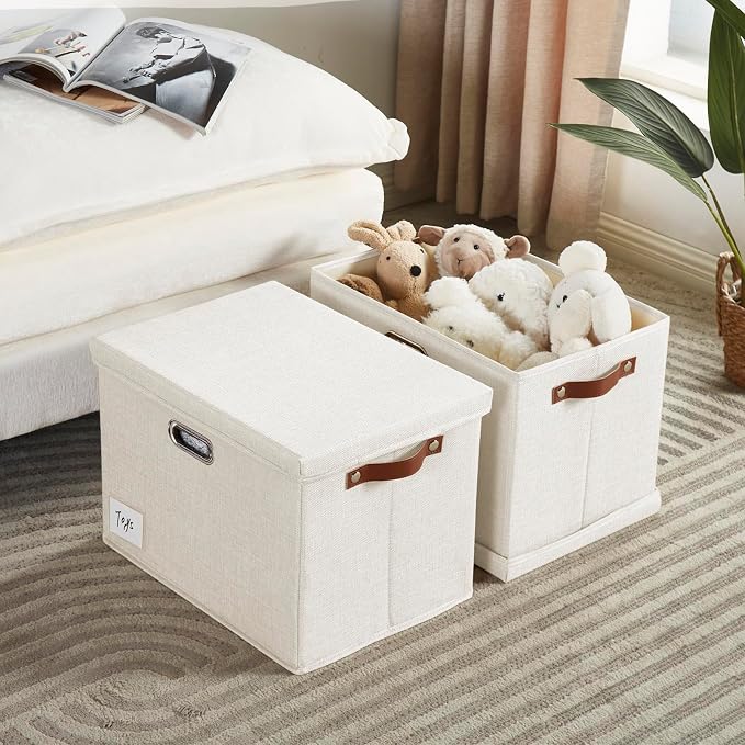 Roobyl 17" Large Collapsible Storage Bins - Image 2