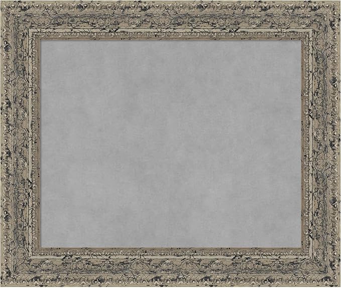 Amanti Art Silver Framed Magnetic Board 21x25 Small Vision Board by AmantiArt