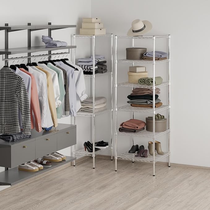 Regal Altair 24" Deep x 24" Wide x 74" Height Wire Shelving Kit | 6-Tier | NSF - Image 7