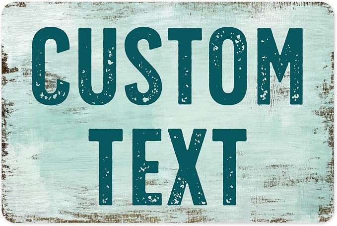 Custom Sign, Custom Street Sign, 11 Font Colors, 13 Font Styles, 4 Hole Options by MySignCenter