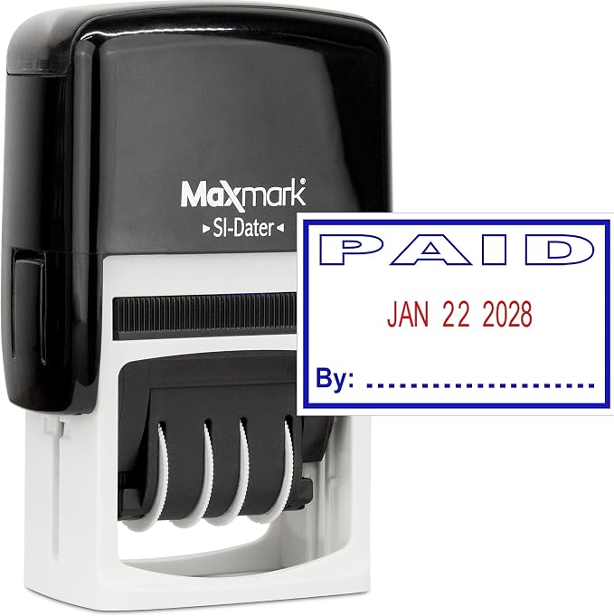 MaxMark Office Self Inking Date Stamp by Maxmark