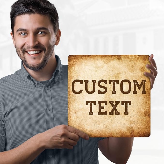 Custom Sign, Custom Street Sign, 11 Font Colors, 13 Font Styles, 4 Hole Options - Image 2