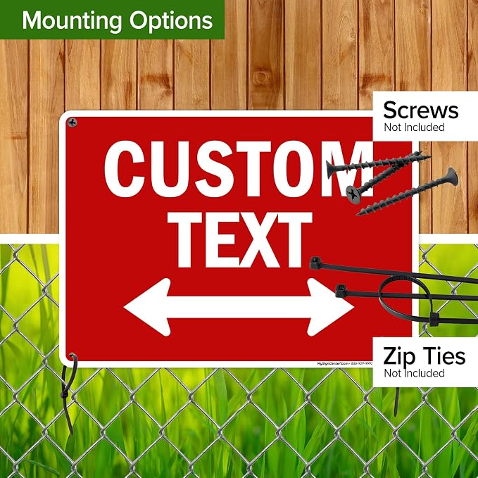 Custom Arrow, Custom Directional Sign, Two way Arrow, 10x14 Inches, Rust Free - Image 5