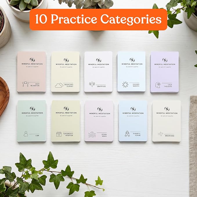 Special Supplies 101 Mindfulness & Meditation Cards Daily Self Care Kit - Image 3