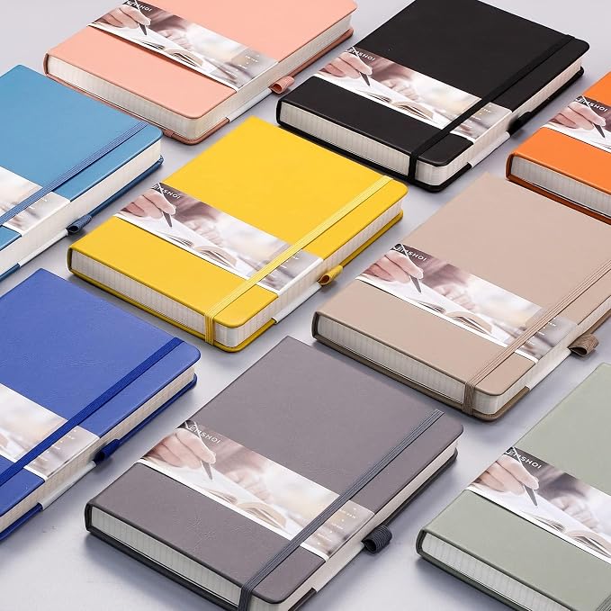 EMSHOI Graph Paper Notebook 256-Page A5 Grid Journal, PU Leather Hardcover - Image 7
