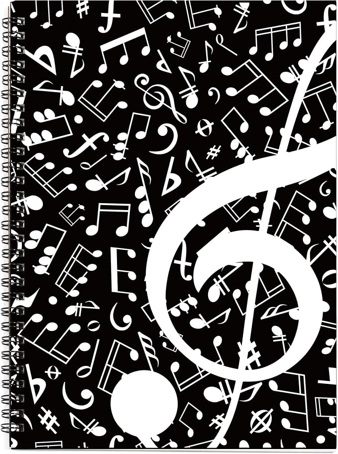 MAXCURY Blank Sheet Music Composition Manuscript Staff Paper Art Music Notebook by MAXCURY