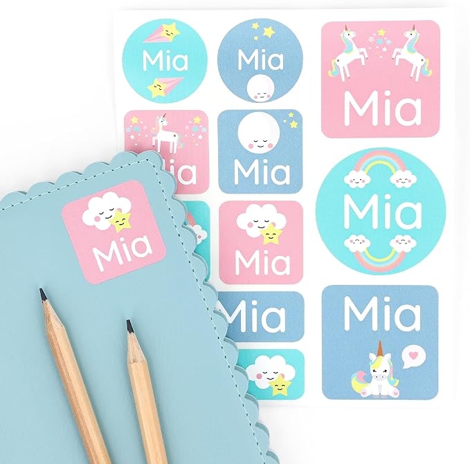 Large Name Labels for Kids by Teddylabels