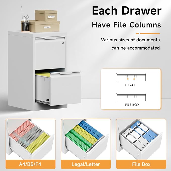 Bestoo 2-Drawer File Cabinet - Image 9