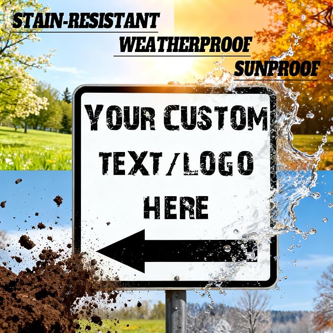 Custom Square Left Arrow Signs - Image 2