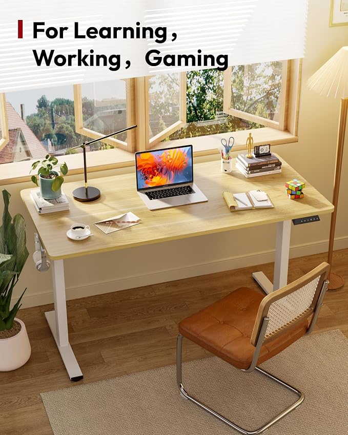 SANODESK Electric Standing Desk 55 x 28 Inches Whole-Piece Desktop Height - Image 3