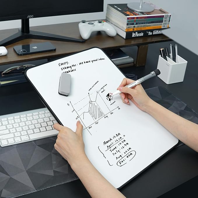 Aroundesk Double Sided Weekly Dry Erase Board - Image 5