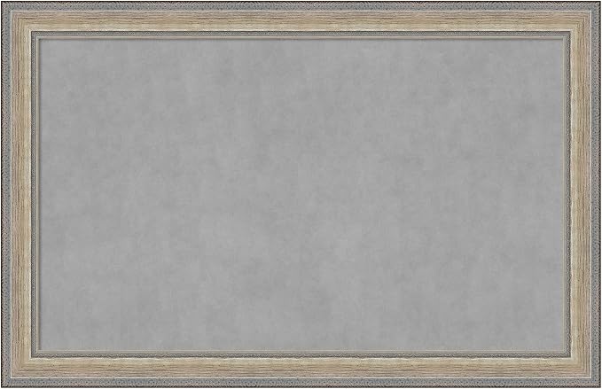 Amanti Art Silver Framed Magnetic Board 29x45 Large Vision Board by AmantiArt