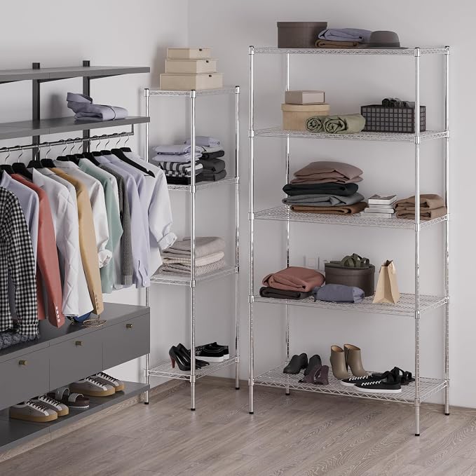 Regal Altair 21" Deep x 42" Wide x 86" Height Wire Shelving Kit | 5-Tier | NSF - Image 5