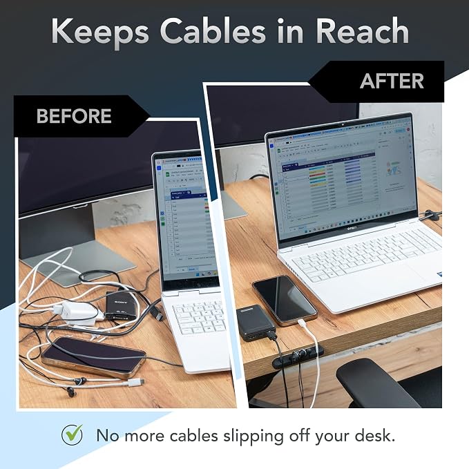 Cable Organizer Clips 5-Pack – Strong Adhesive Cord Holders - Image 7