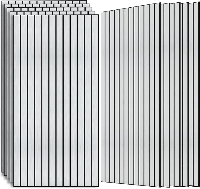 AUTORIFIC Wood Veneer Sound Panels, 10 Pack 47.2”x23.6” Wall Panels, Decorative by AUTORIFIC