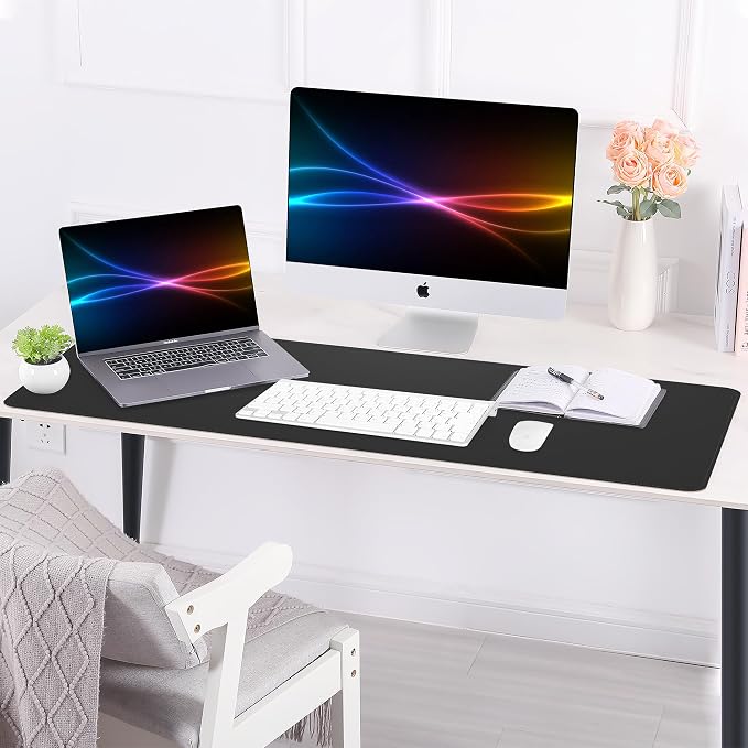 Large Desk Mat 47.2" x 17" Leather Desk Pad Protector - Image 7