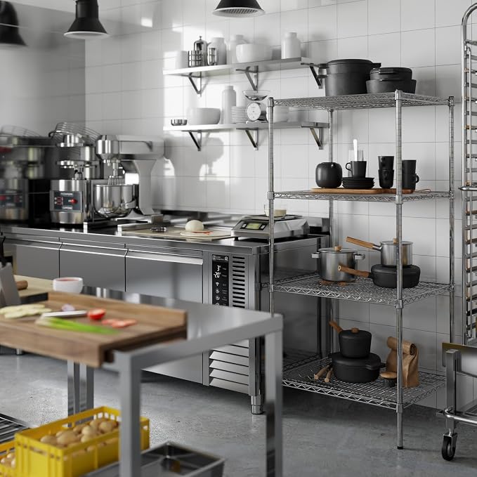 Regal Altair 24" Deep x 30" Wide x 64" Height Wire Shelving Kit | 4-Tier | NSF - Image 5