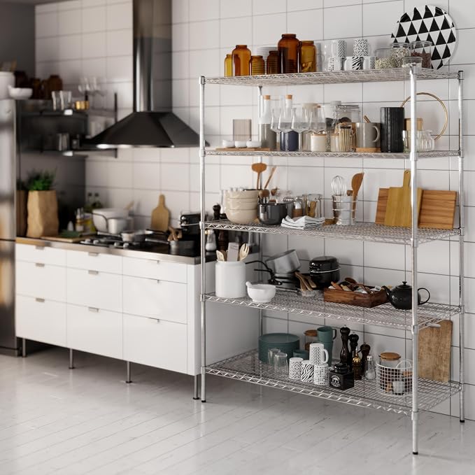 Regal Altair 24" Deep x 54" Wide x 74" Height Wire Shelving Kit | 5-Tier | NSF - Image 8