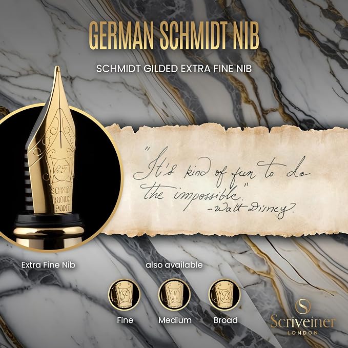 Scriveiner Silver Chrome Fountain Pen - Image 5