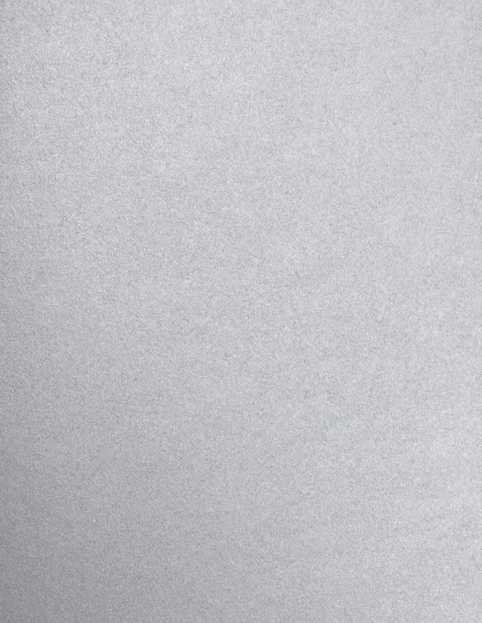 LUXPaper 8.5" x 11" Cardstock | Letter Size | Silver Metallic | 105lb. Cover | by LUXPaper