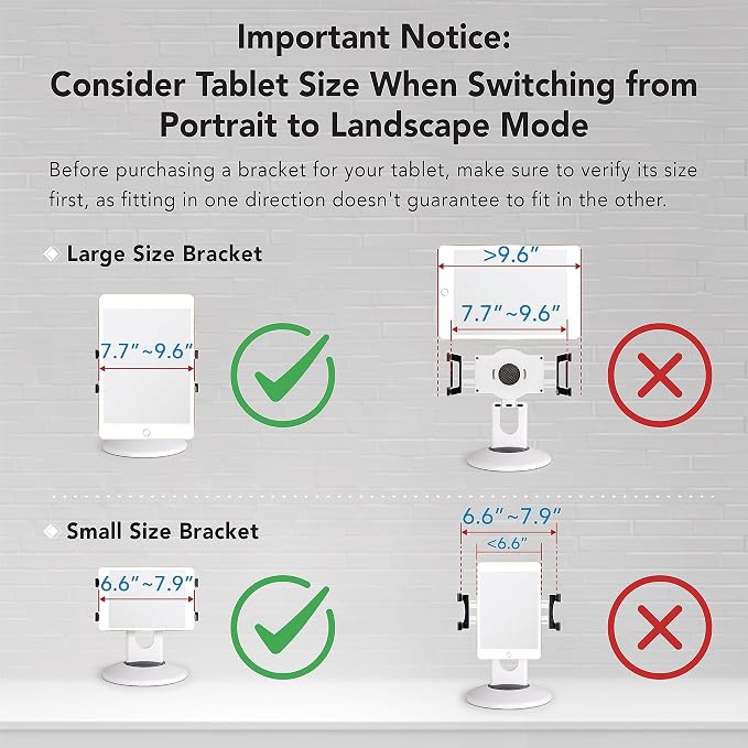 EHO Tablet Kiosk Stand, 360° Rotating Commercial Tablet Stand, Retail Kiosk - Image 5