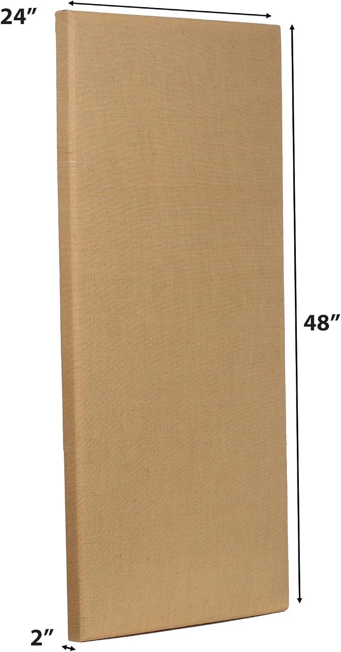 ATS Acoustics Sound Absorbing Acoustic Panel 24" x 48" x 2" Beveled Edge - Image 3