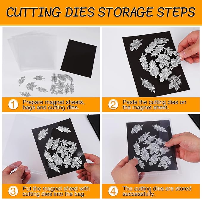 20 PCS Stamp and Die Storage Bag and Rubber Magnetic Sheets, die Storage Set - Image 6