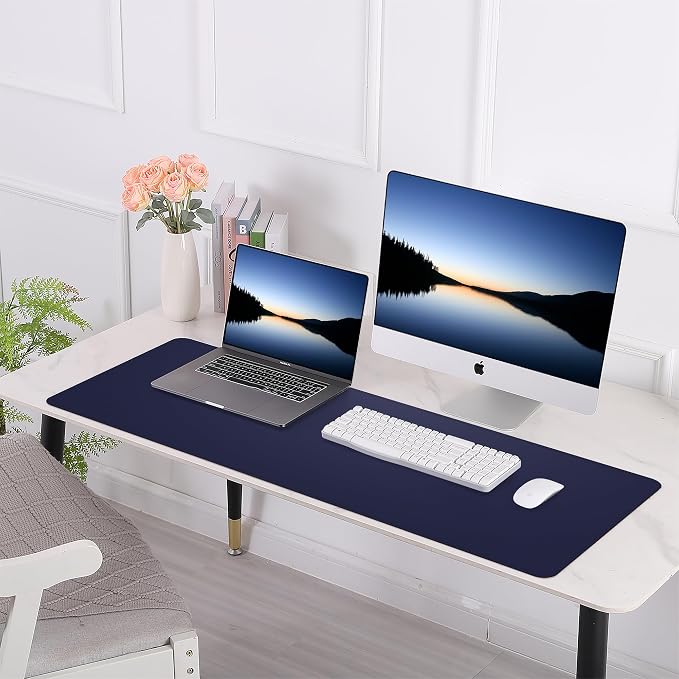 Leather Desk pad Protector, Large Desk mat - Image 5
