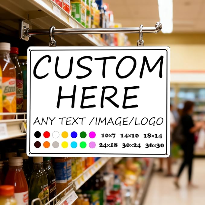 Custom Signs-14×10inches-Metal Sign Customized Sign - Image 6
