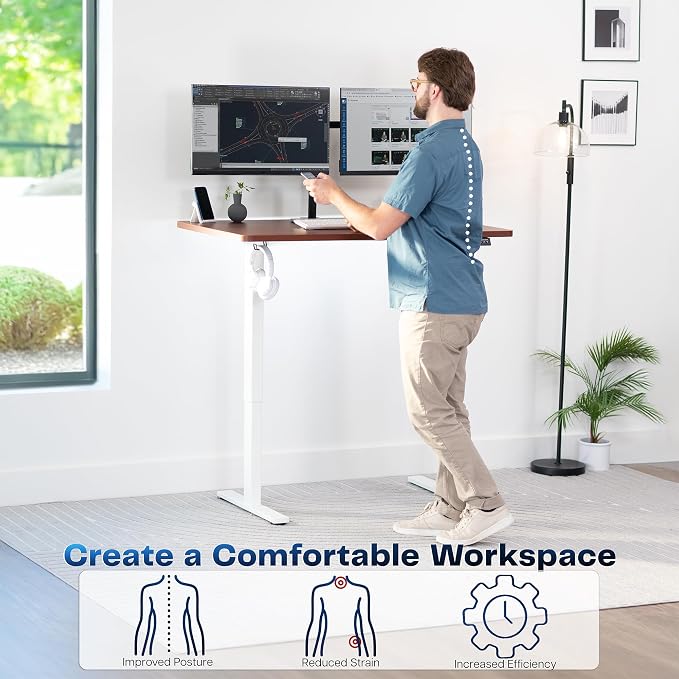 VIVO Electric 48 x 30 in Standing Desk, Memory Height Adjustment, 1B Series - Image 4