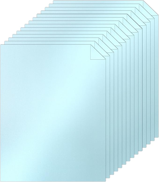 Silunkia 100 Sheets Blue Shimmer Cardstock 8.5 x 11 Certificate Paper, 75lb by Silunkia