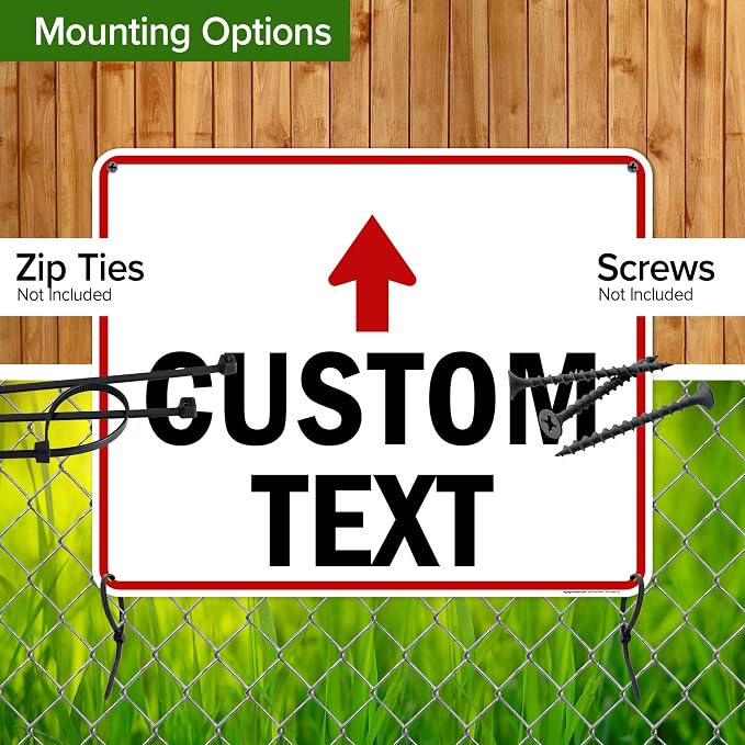 Custom Arrow, Custom Directional Sign, Up Arrow, 24x30 Inches, 55 mil thick - Image 5