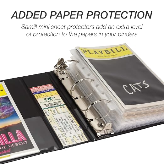 Samsill Economy 2 Inch Mini 3 Ring Binder, Made in The USA, Round Ring Binder - Image 6